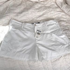 White polo shorts